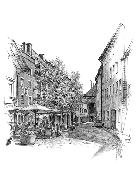 Traunstein: Auf dem Taubenmarkt