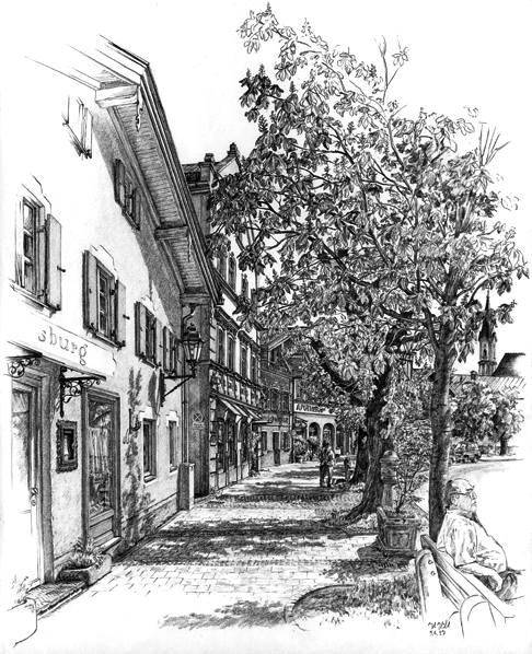 Bad Aibling: Läden an der Kirchzeile