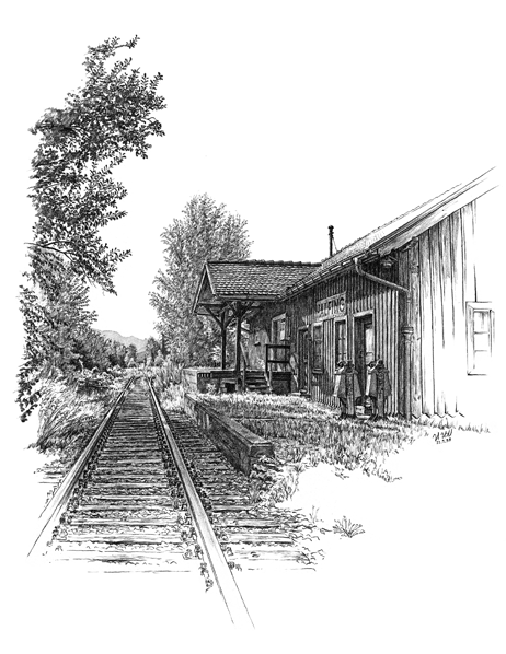 Ist der letzte Zug schon abgefahren? Der Halfinger Bahnhof